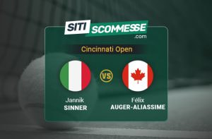 Sinner-Auger Aliassime 14 agosto 2025