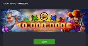 La promo casinò Lucky Rush di Planetwin365