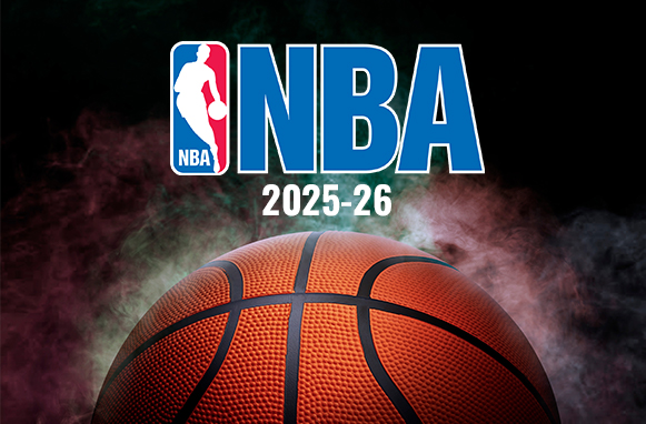 Pallone da basket, logo NBA 2025-26