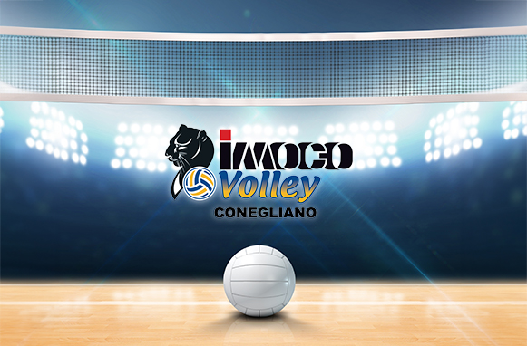 Campo da pallavolo, logo Imoco Conegliano