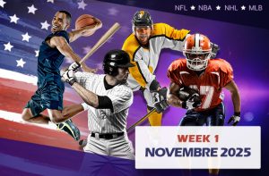 Giocatori con scritta Week 1 novembre 2025