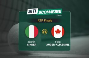 Sinner-Auger-Aliassime 10 novembre 2025