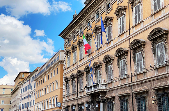 Esterno di Palazzo Madama a Roma