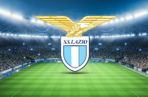Stadio di calcio e logo della Lazio