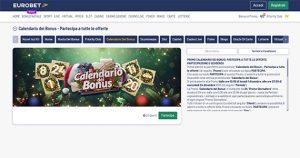 La promo scommesse Calendario dei Bonus di Eurobet