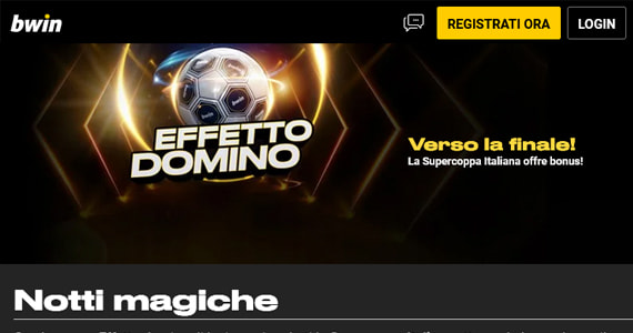 La promo scommesse Effetto Domino di bwin