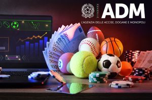 Strumenti sportivi, laptop, banconote e fiches