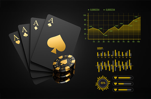 Poker d’assi, fiches, statistiche e grafici vari