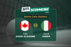 Auger-Aliassime-Sinner 10 aprile 2026