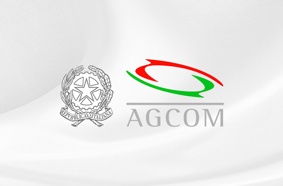 Loghi affiancati della Repubblica Italiana e di AGCOM