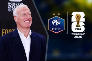 Didier Deschamps, logo Francia, logo Mondiali FIFA 2026