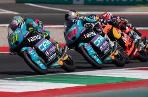 Istantanea di una gara di MotoGP
