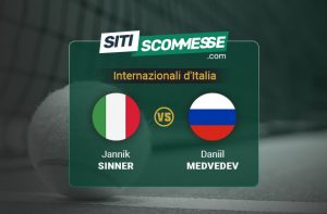 Sinner-Medvedev 15 maggio 2026