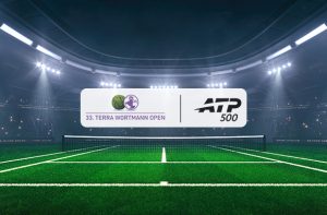 Logo ATP 500 Halle e campo da tennis