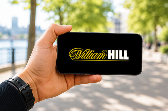 Smartphone con logo William HIll