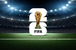 Logo Mondiali 2026 e stadio