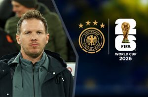 Julian Nagelsmann, logo Germania, logo Mondiali FIFA 2026
