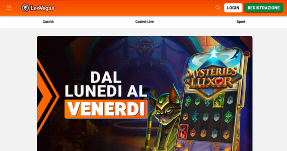 La promo casinò Aperitivo Time di LeoVegas