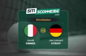 Sinner-Struff 7 luglio 2026