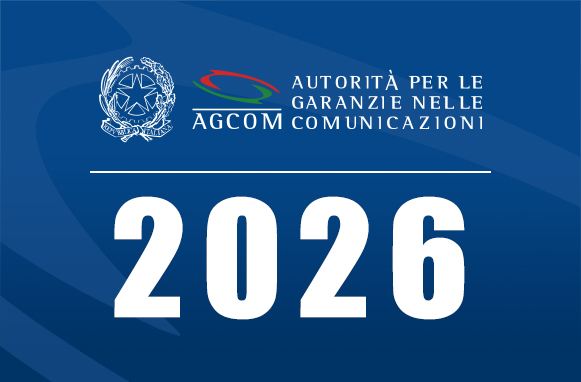 Logo AGCOM, scritta 2026