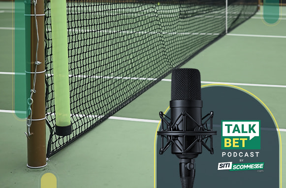 Campo da tennis, logo TalkBet