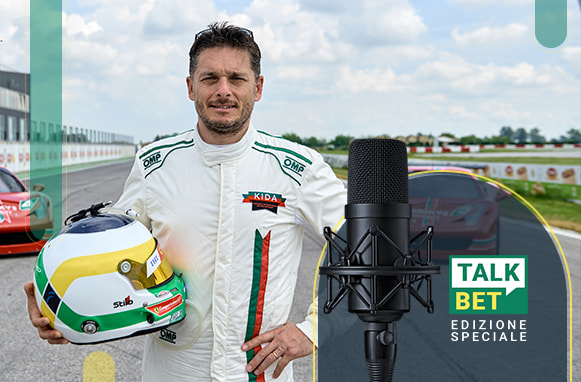 Giancarlo Fisichella, logo TalkBet Edizione Speciale