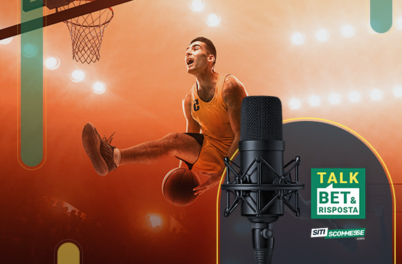 Giocatore di basket, logo TalkBet&Risposta