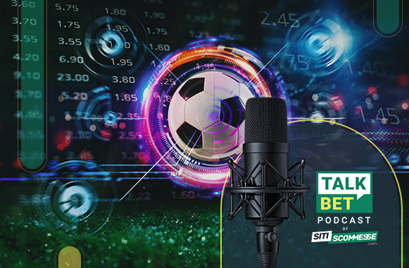 Pallone da calcio e quote, logo TalkBet