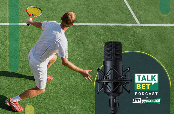 Tennista su erba, logo TalkBet