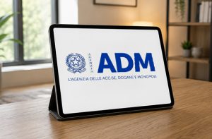 Tablet con logo ADM