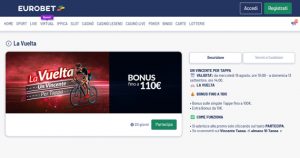 La promo scommesse La Vuelta di Eurobet