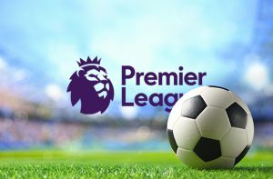 Pallone da calcio e logo Premier League
