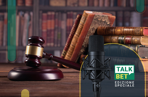 Martelletto, libri e logo TalkBet Edizione Speciale