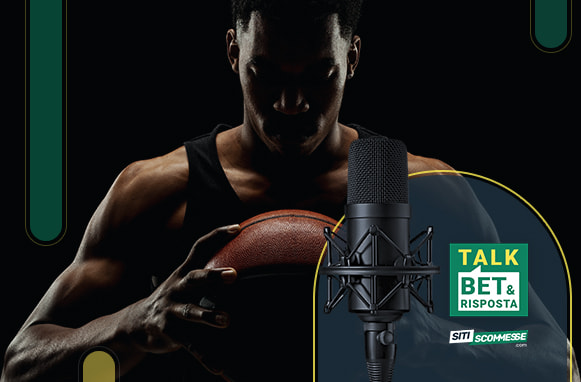 Giocatore di basket, logo TalkBet&Risposta