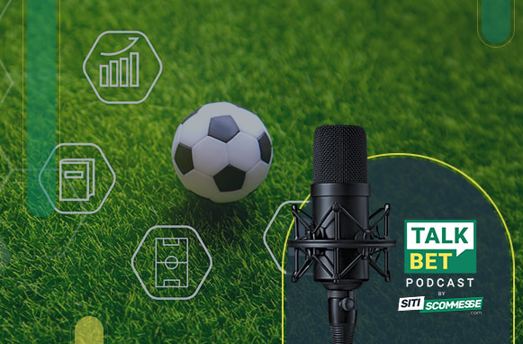 Pallone da calcio, schemi e logo TalkBet