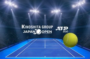 Campo da tennis, logo ATP Tokyo